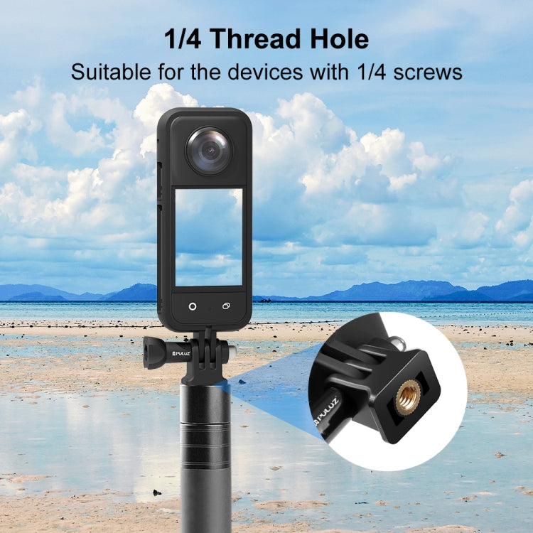 For Insta360 X3 PULUZ ABS Protective Frame with  Adapter Mount & Screw(Black) - HoMEdemic™ 