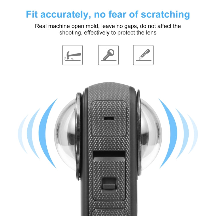 For Insta360 X3 PULUZ Lens Guard Optical Glass Protective Cover (Black) - HoMEdemic™ 