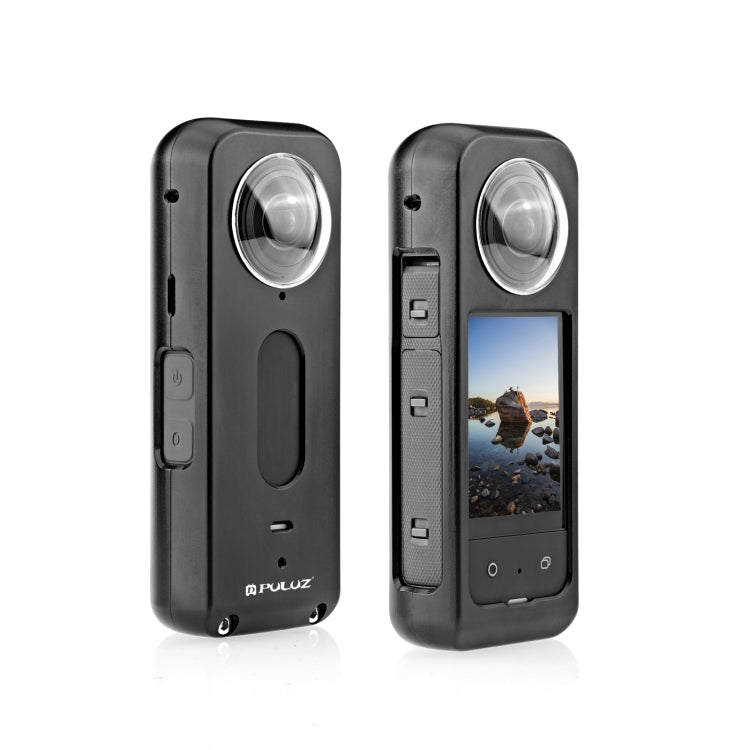 For Insta360 X3 PULUZ Metal Protective Cage Rig Housing Frame with Lens Protector(Black) - HoMEdemic™ 