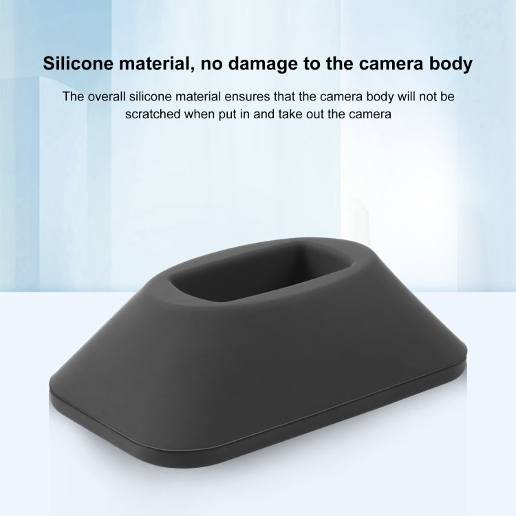 For Insta360 X3 PULUZ Silicone Base Desktop Stand(Black) - HoMEdemic™ 
