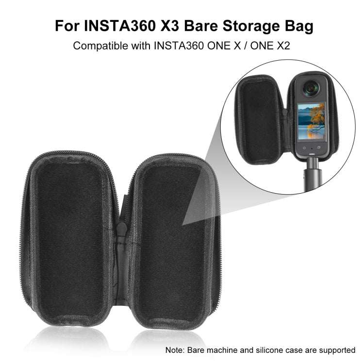 For Insta360 X3 / X4 Air / ONE X2 PULUZ Camera Portable Case Box Storage Bag(Black) - HoMEdemic™ 