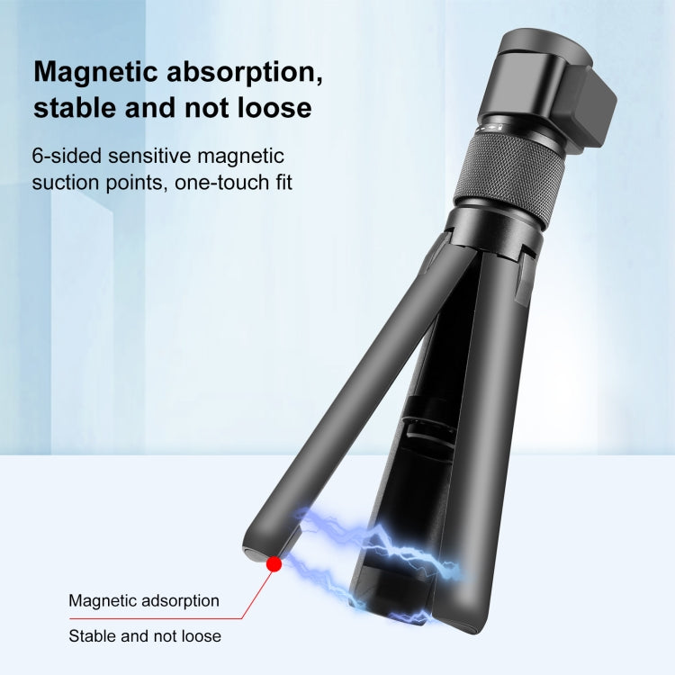 For Insta360 X3 / X4 / X4 Air / X5 / DJI Osmo 360 PULUZ Rotary Handle Desktop Tripod Stand (Black) - HoMEdemic™ 