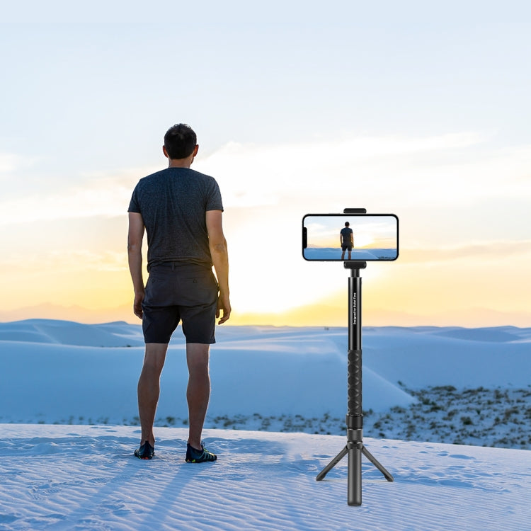 For Insta360 X3 / X4 / X4 Air / X5 / DJI Osmo 360 PULUZ Rotary Handle Desktop Tripod Stand (Black) - HoMEdemic™ 