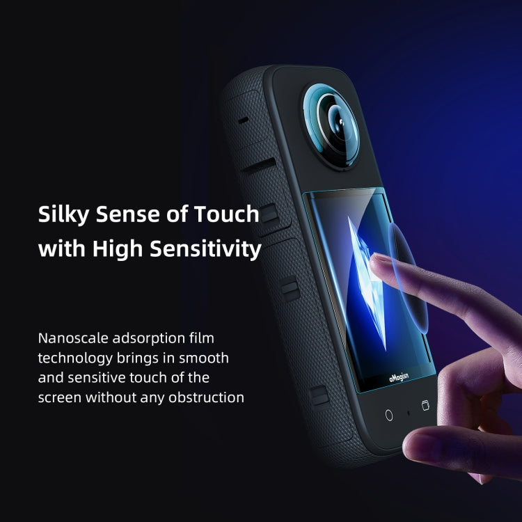 For Insta360 X3 aMagisn Screen Tempered Film Protection Sports Camera Accessories, Specification: 2sets - HoMEdemic™ 