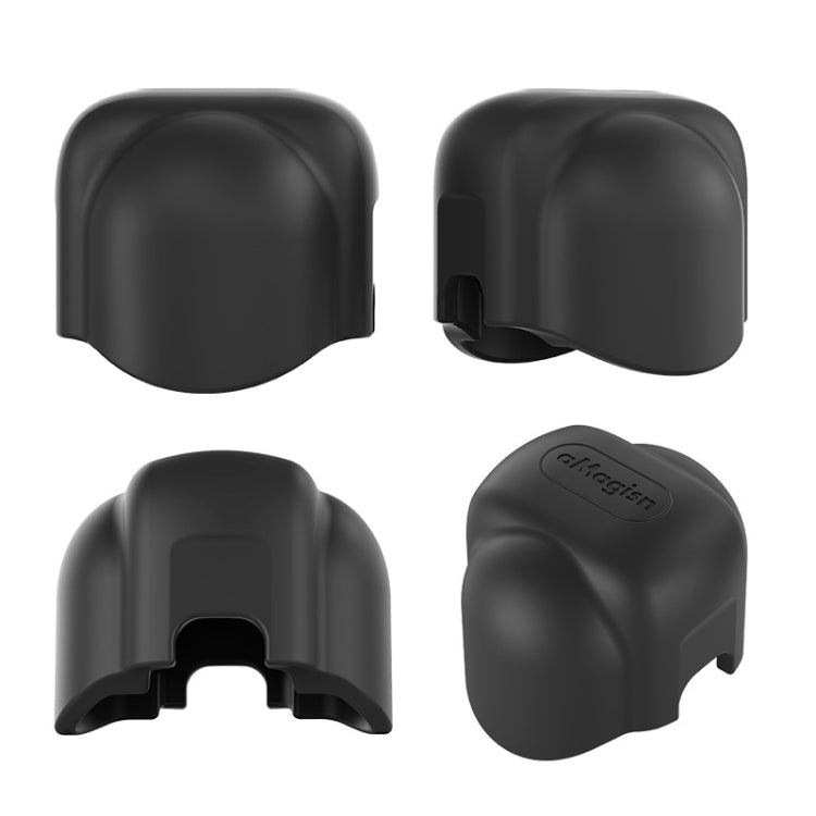 For Insta360 X4 AMagisn Silicone Protective Cover Body Case + Lens Cover Black - HoMEdemic™ 