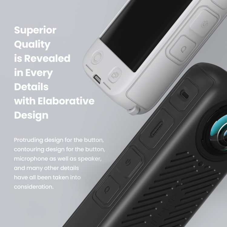 For Insta360 X4 AMagisn Silicone Protective Cover Lens Cover Gray - HoMEdemic™ 