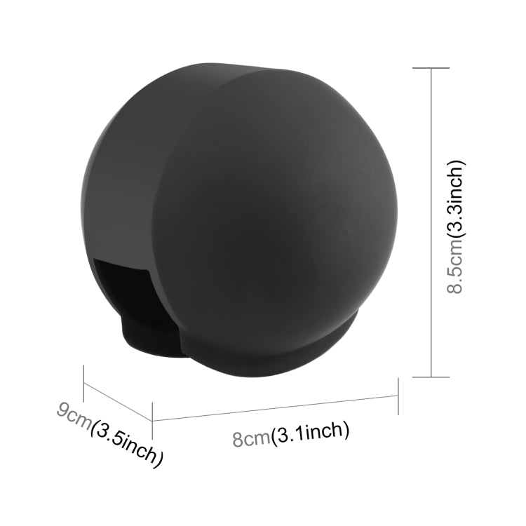 For Insta360 X4 Air / X4 / X3 PULUZ Invisible Dive Case Lens Guard Silicone Protective Cover (Black) - HoMEdemic™ 