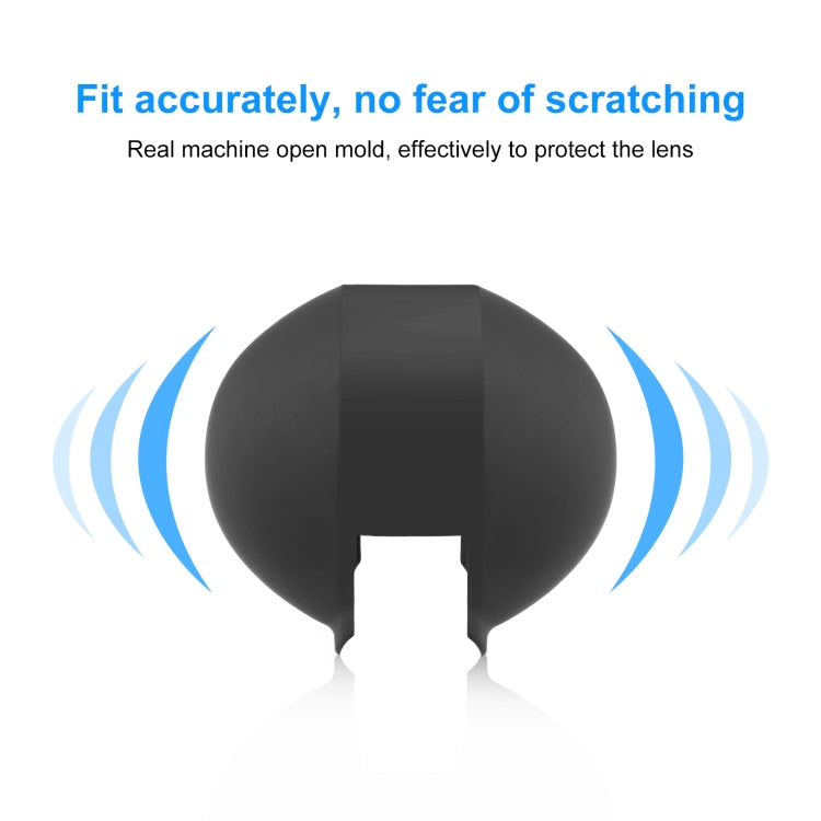 For Insta360 X4 Air / X4 / X3 PULUZ Invisible Dive Case Lens Guard Silicone Protective Cover (Black) - HoMEdemic™ 