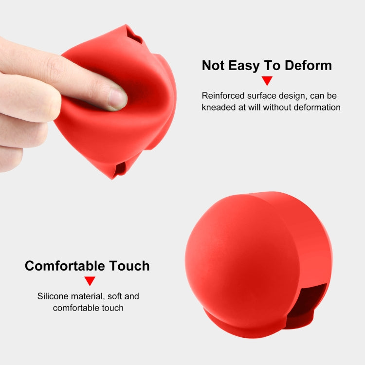 For Insta360 X4 Air / X4 / X3 PULUZ Invisible Dive Case Lens Guard Silicone Protective Cover (Red) - HoMEdemic™ 