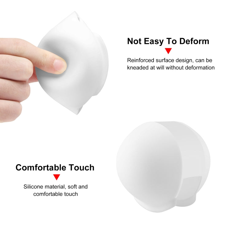 For Insta360 X4 Air / X4 / X3 PULUZ Invisible Dive Case Lens Guard Silicone Protective Cover (White) - HoMEdemic™ 