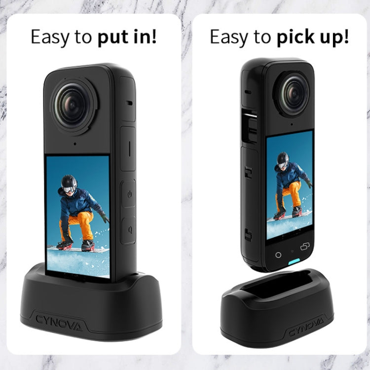 For Insta360 X4 CYNOVA Silicone Base Upright Holder Desktop Support Stand - HoMEdemic™ 