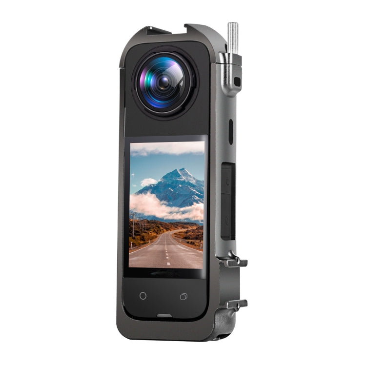 For Insta360 X4 Metal Protective Cage Rig Housing Frame with Expand Cold Shoe Base & Tripod Adapter - HoMEdemic™ 