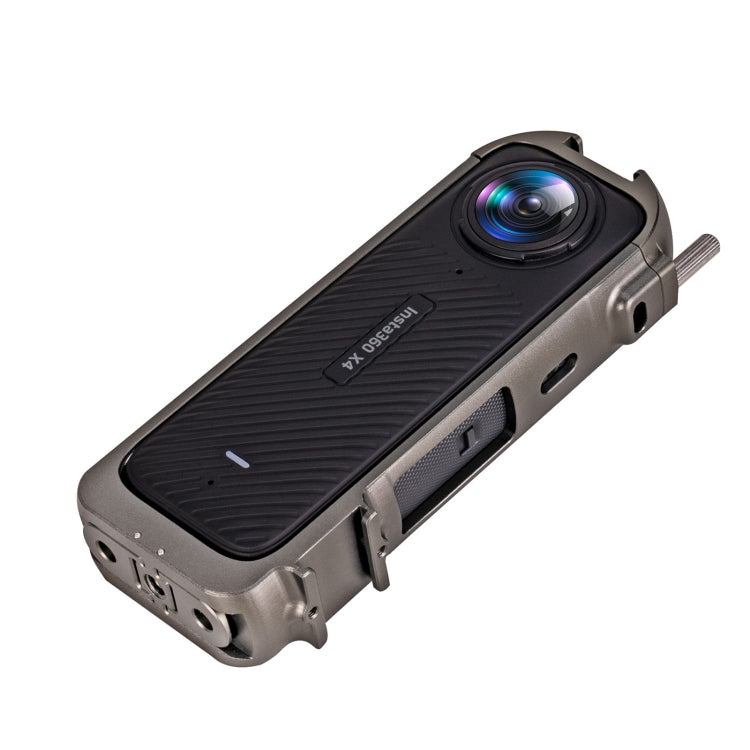 For Insta360 X4 Metal Protective Cage Rig Housing Frame with Expand Cold Shoe Base & Tripod Adapter - HoMEdemic™ 