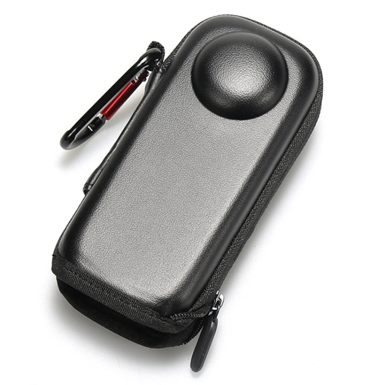 For Insta360 X4 Mini Storage Case PU Bag Sport Camera Protector With Hook(Black) - HoMEdemic™ 