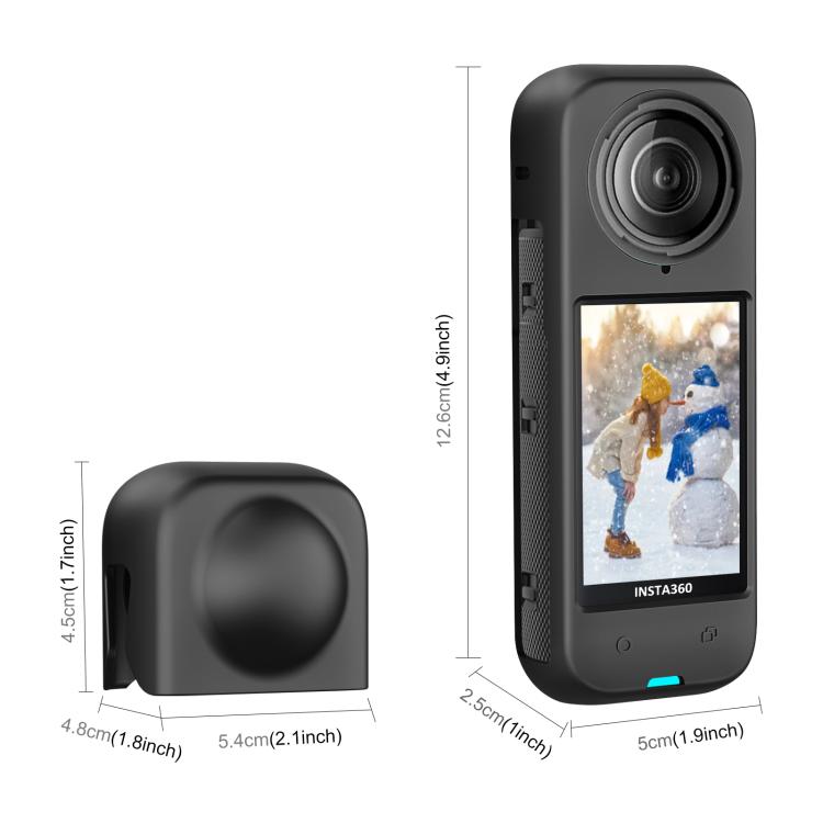 For Insta360 X4 PULUZ Full Body Dust-proof Silicone Protective Case (Black) - HoMEdemic™ 