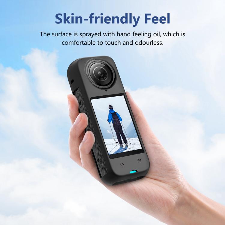 For Insta360 X4 PULUZ Full Body Dust-proof Silicone Protective Case (Black) - HoMEdemic™ 