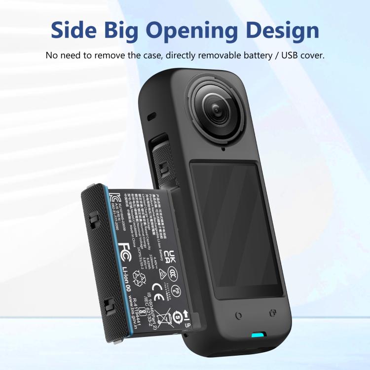 For Insta360 X4 PULUZ Full Body Dust-proof Silicone Protective Case (Black) - HoMEdemic™ 