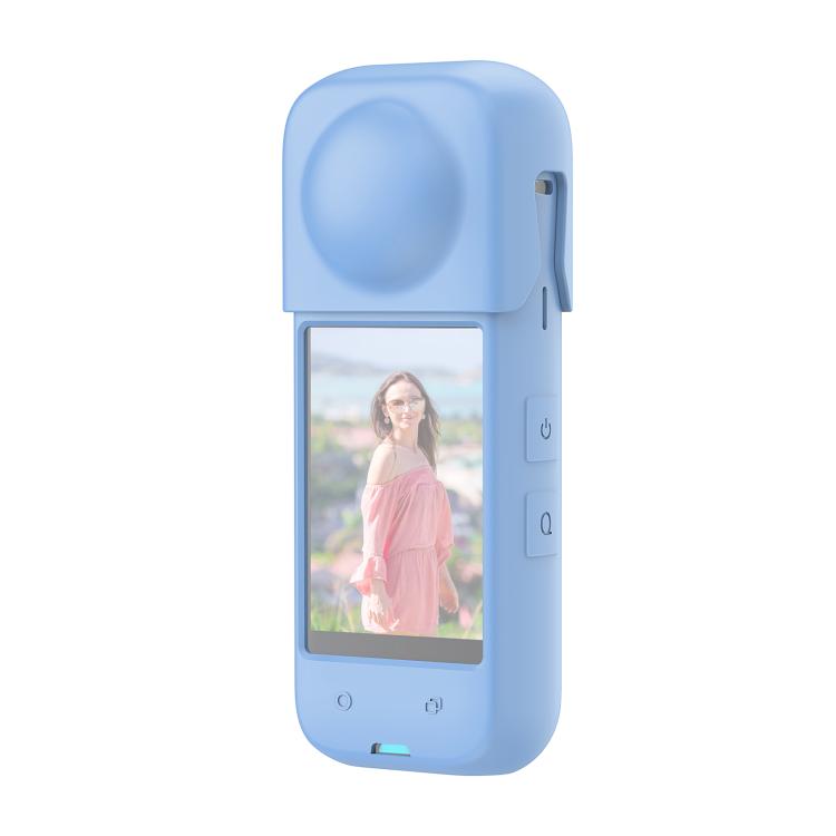 For Insta360 X4 PULUZ Full Body Dust-proof Silicone Protective Case (Blue) - HoMEdemic™ 
