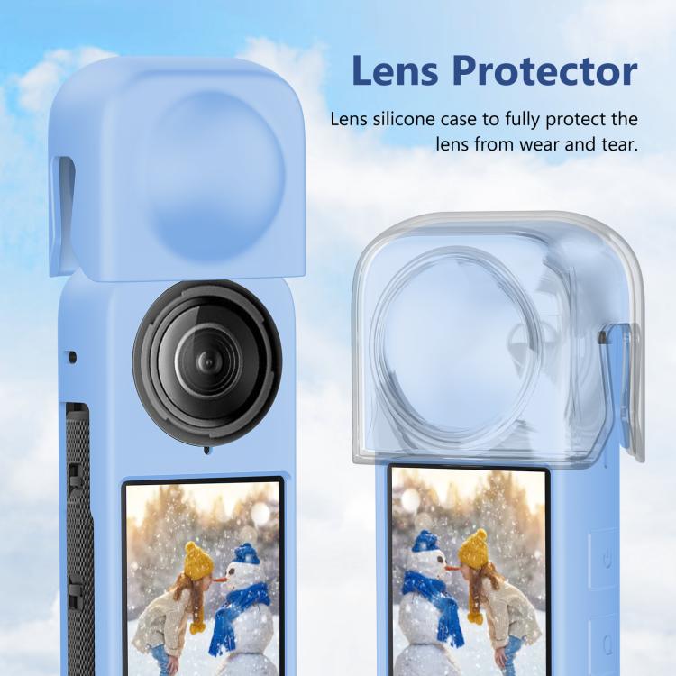For Insta360 X4 PULUZ Full Body Dust-proof Silicone Protective Case (Blue) - HoMEdemic™ 