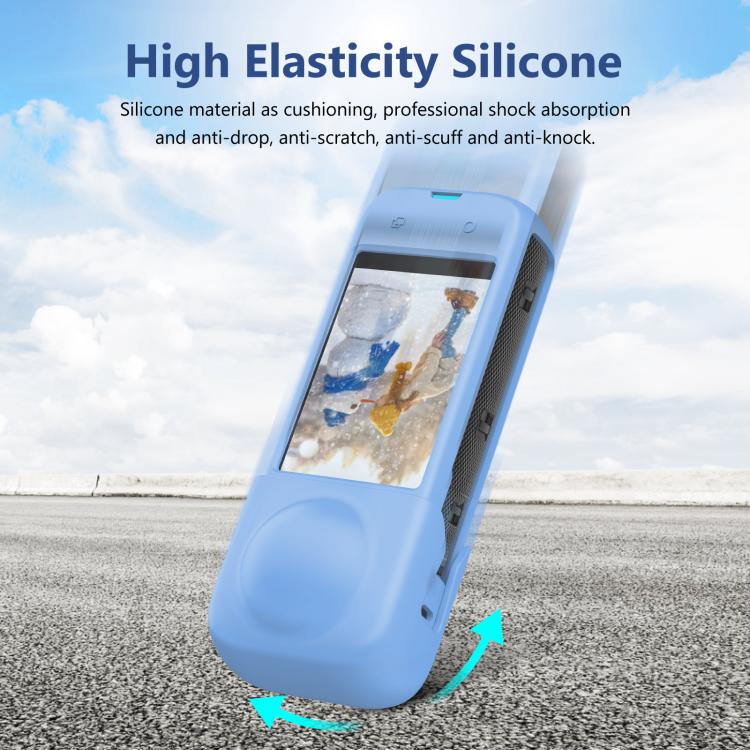 For Insta360 X4 PULUZ Full Body Dust-proof Silicone Protective Case (Blue) - HoMEdemic™ 