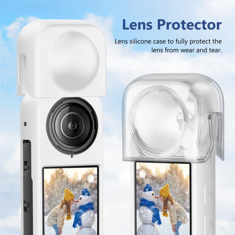For Insta360 X4 PULUZ Full Body Dust-proof Silicone Protective Case (White) - HoMEdemic™ 