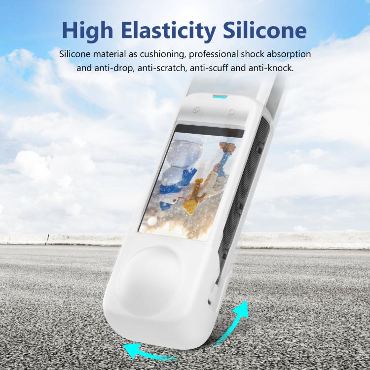 For Insta360 X4 PULUZ Full Body Dust-proof Silicone Protective Case (White) - HoMEdemic™ 