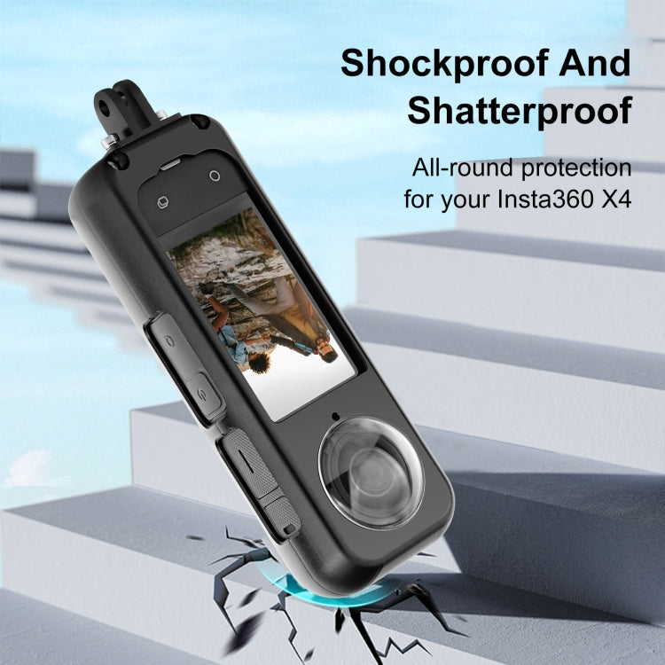For Insta360 X4 PULUZ Metal Protective Cage Rig Housing Frame with Lens Protector (Black) - HoMEdemic™ 