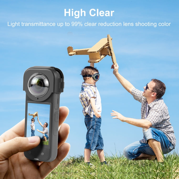 For Insta360 X4 PULUZ Optical Glass Lens Guard Protective Cover - HoMEdemic™ 