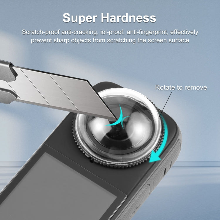 For Insta360 X4 PULUZ Rotation PC Lens Guard  Protective Cover (Transparent) - HoMEdemic™ 