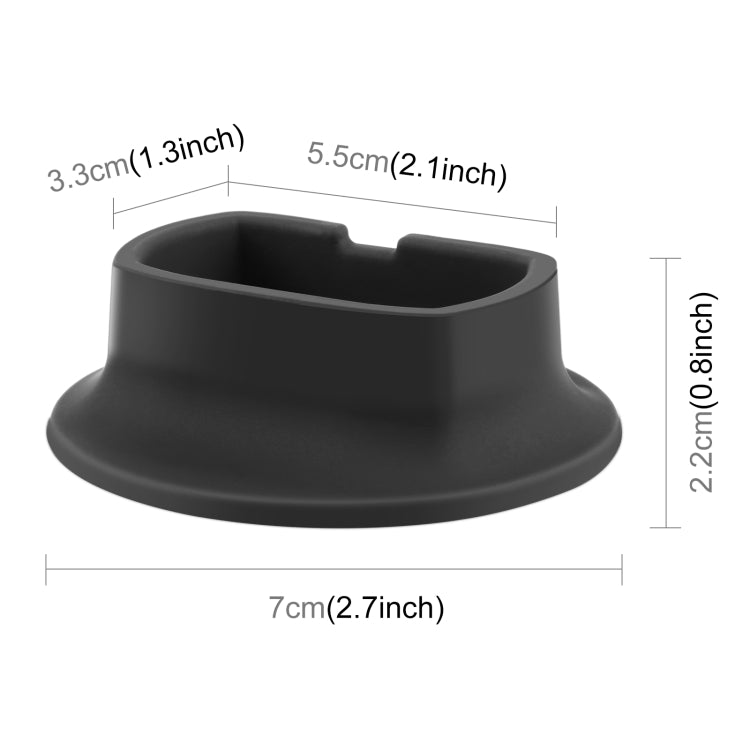 For Insta360 X4 PULUZ Silicone Dock Desktop Fixed Base Bracket (Black) - HoMEdemic™ 