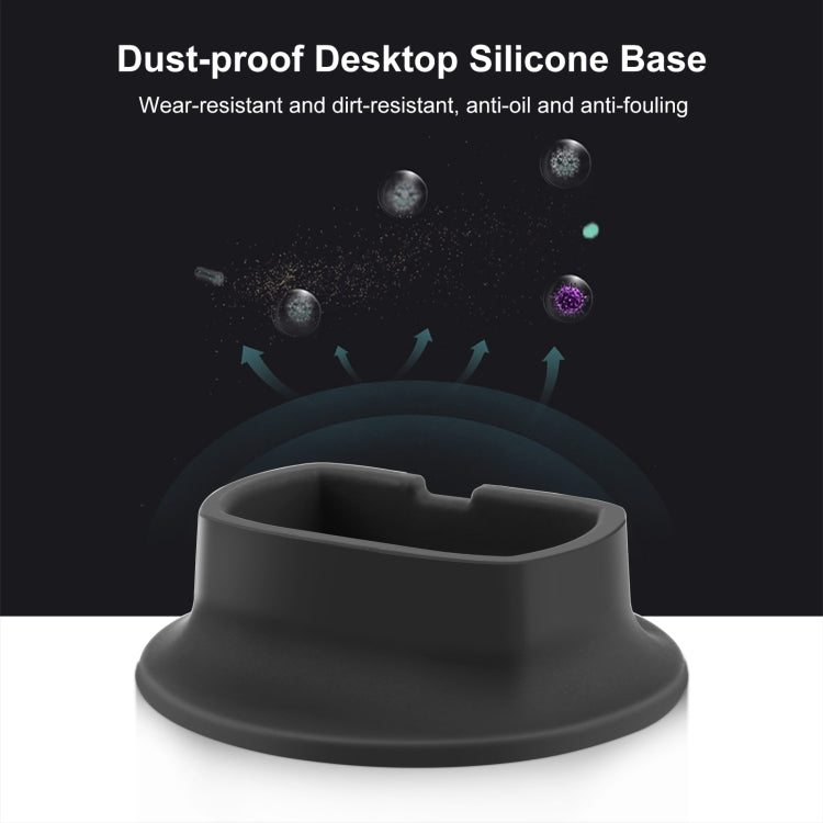 For Insta360 X4 PULUZ Silicone Dock Desktop Fixed Base Bracket (Black) - HoMEdemic™ 