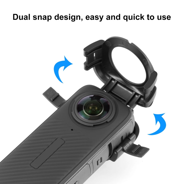 For Insta360 X4 PULUZ Snap-on Lens Guard Protective Cover (Black) - HoMEdemic™ 
