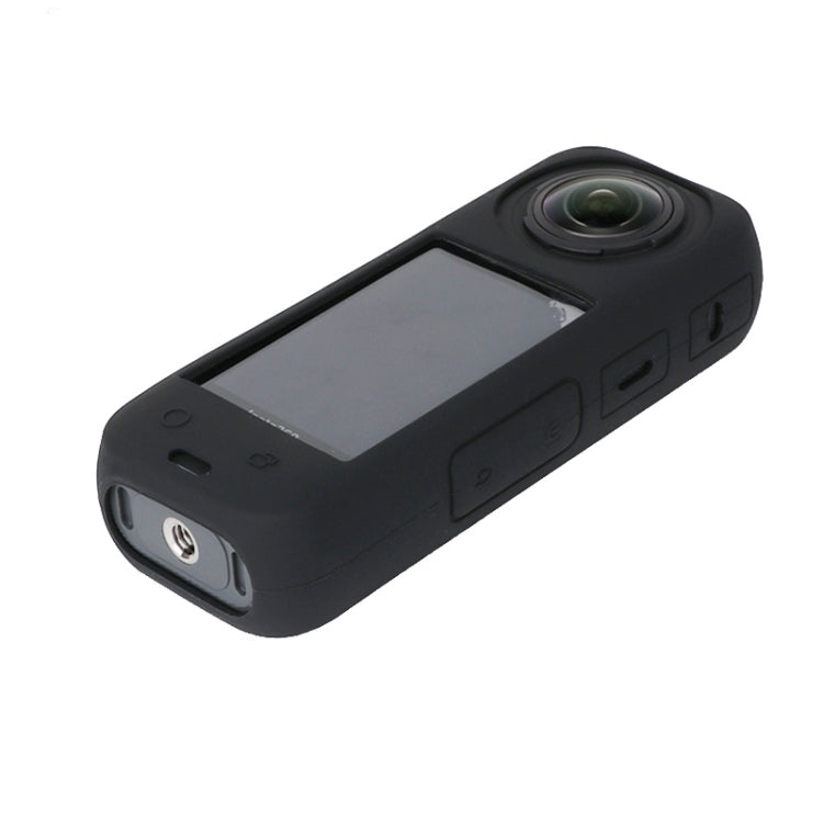 For Insta360 X4 Silicone Protective Case with Lens Cover (Black) - HoMEdemic™ 