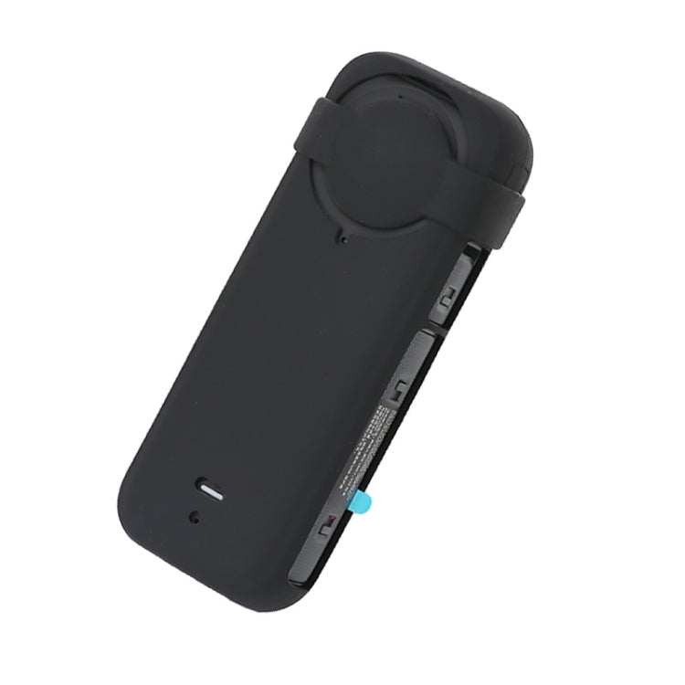 For Insta360 X4 Silicone Protective Case with Lens Cover (Black) - HoMEdemic™ 