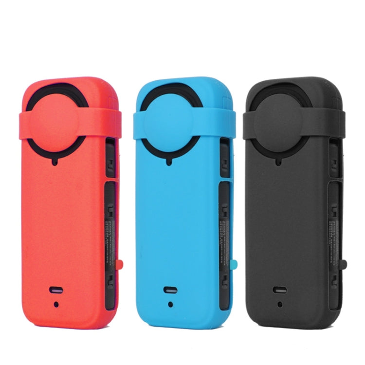 For Insta360 X4 Silicone Protective Case with Lens Cover (Blue) - HoMEdemic™ 