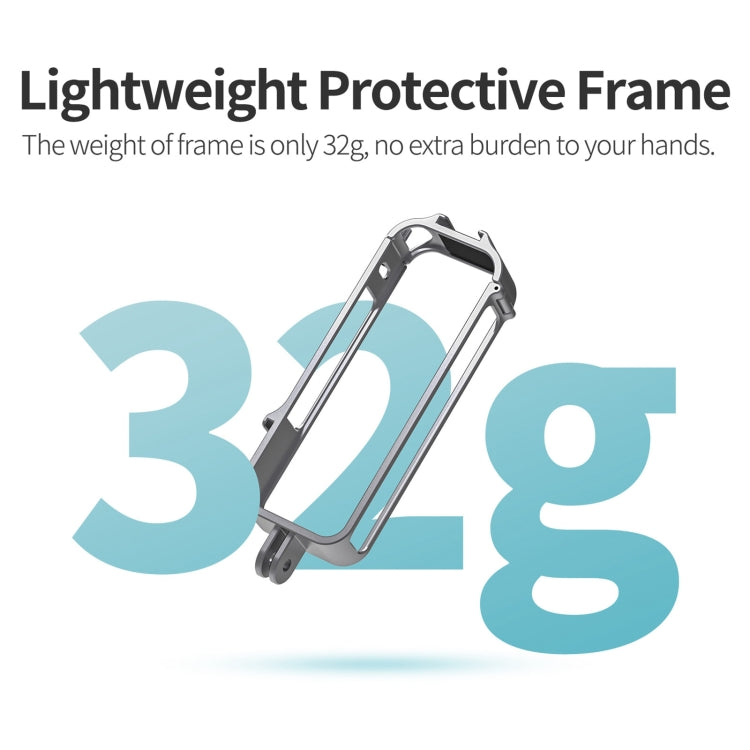 For Insta360 X4 Sunnylife Metal Protective Cage Rig with Cold Shoe Bases & Tripod Adapter (Titanium Color) - HoMEdemic™ 