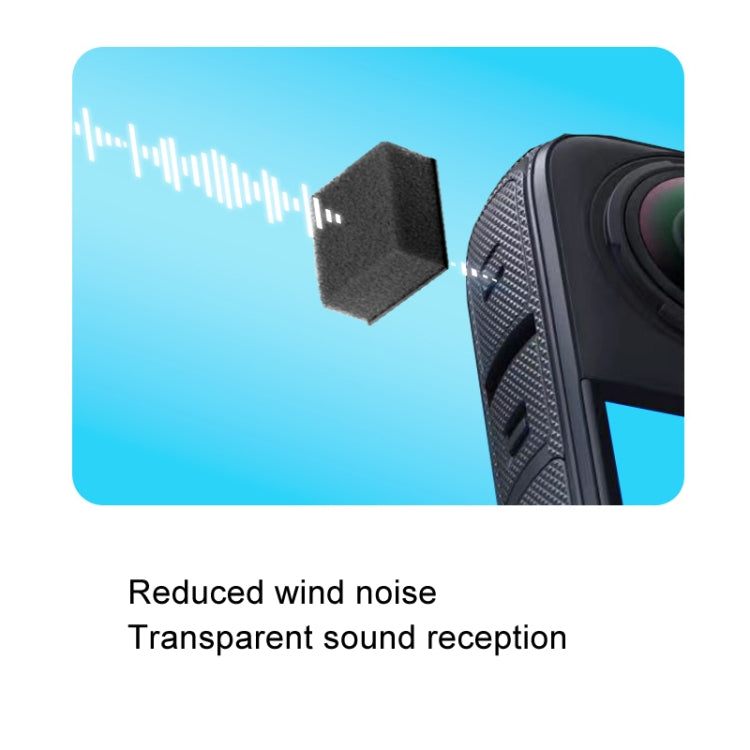 For Insta360 X4 / X3 6pcs /Pack Noise Canceling Windproof Cotton Camera Accessories - HoMEdemic™ 