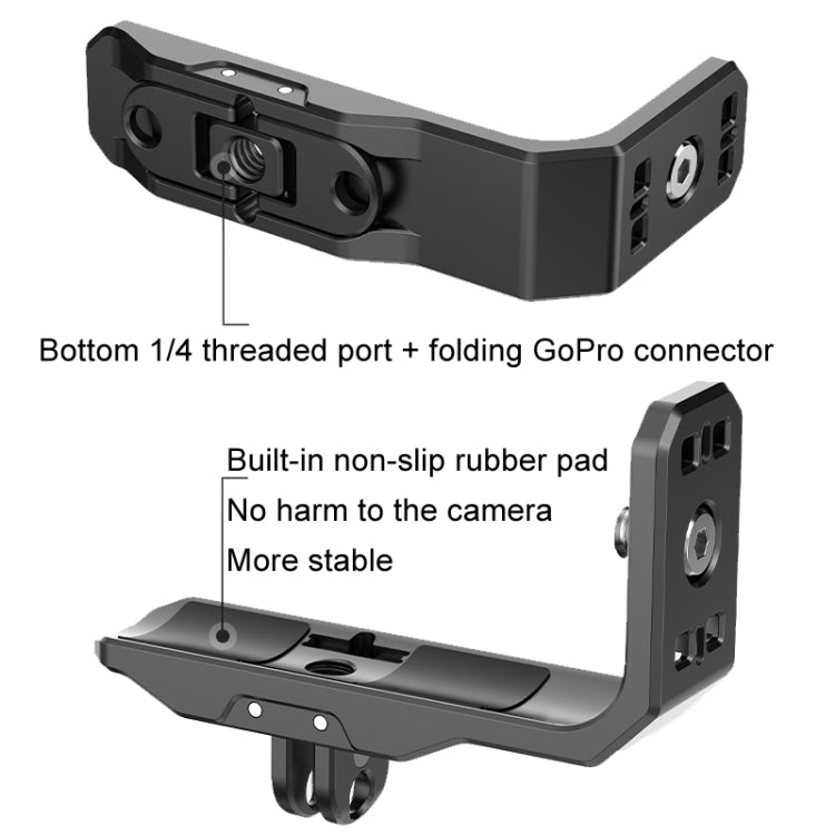 For Insta360 X4 / X3 Hepail Horizontal And Vertical Shooting Quick Release Metal Magnetic Bracket - HoMEdemic™ 