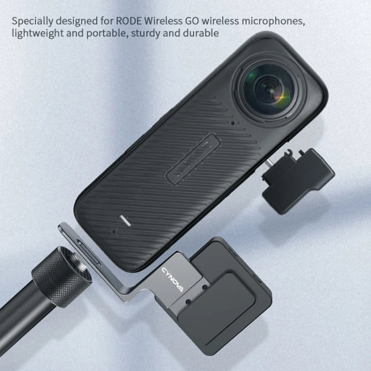 For Insta360 X4 / X3 / One X2 CYNOVA Cold Shoe Expansion RODE Wireless GO Microphone - HoMEdemic™ 