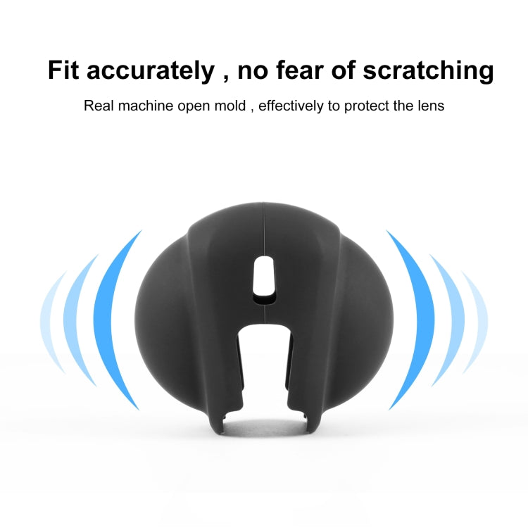 For Insta360 X4 / X4 Air / X5 PULUZ Silicone Protective Lens Cover (Black) - HoMEdemic™ 