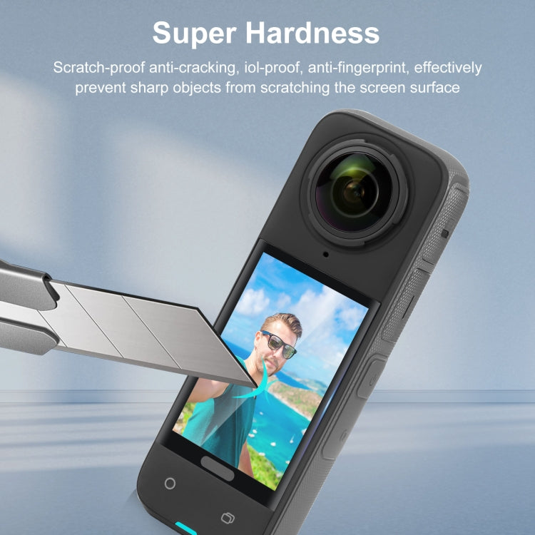 For Insta360 X4 / X5 PULUZ 9H 2.5D Curved HD Screen Tempered Glass Film (Transparent) - HoMEdemic™ 