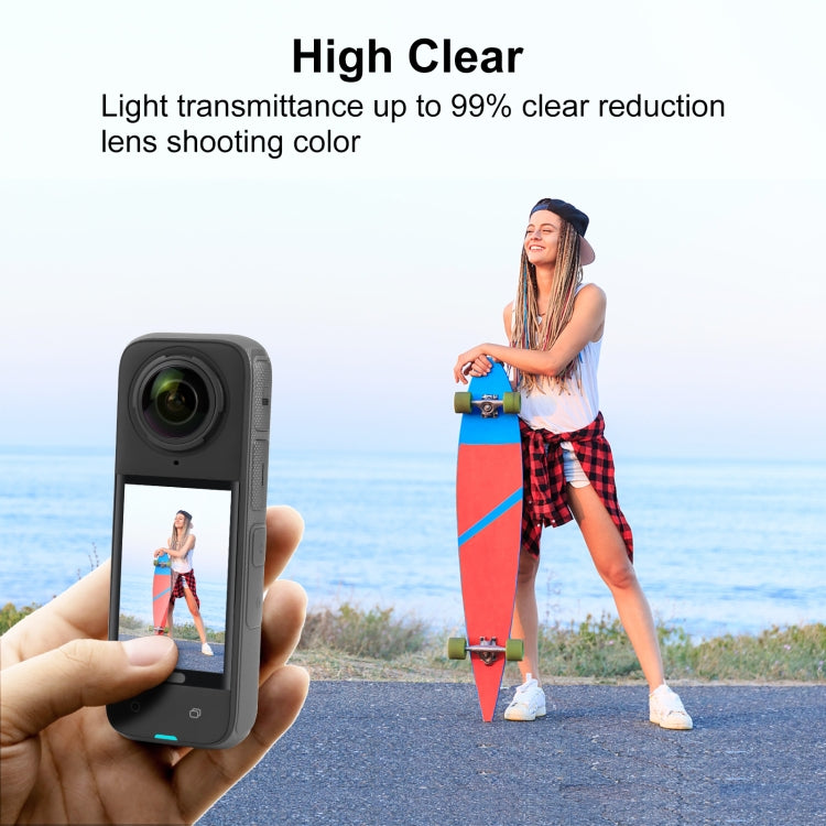 For Insta360 X4 / X5 PULUZ 9H 2.5D Curved HD Screen Tempered Glass Film (Transparent) - HoMEdemic™ 