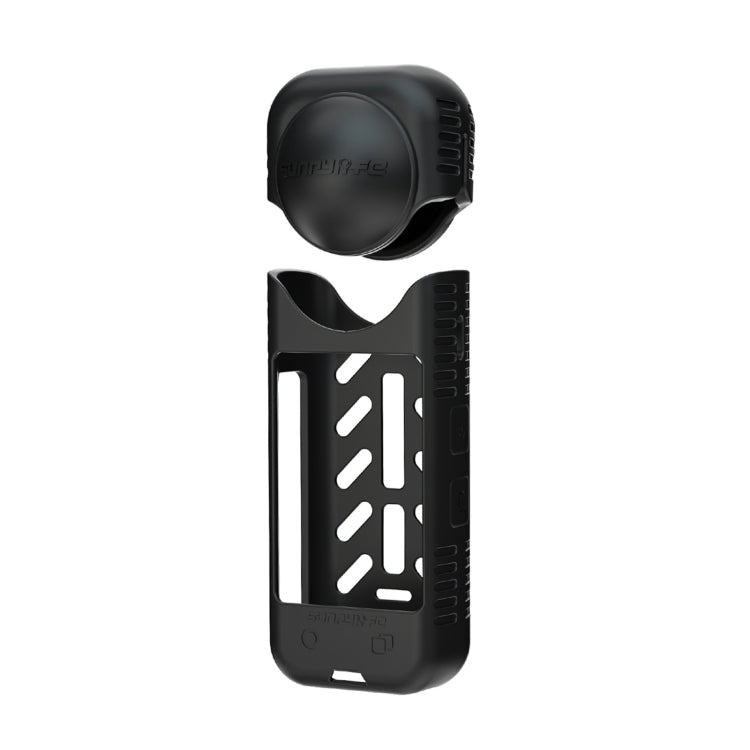 For Insta360 X4 / X5 Sunnylife Silicone Shockproof Case Lens Body Cover Kit(Black) - HoMEdemic™ 