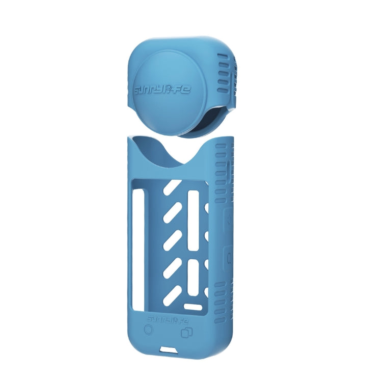 For Insta360 X4 / X5 Sunnylife Silicone Shockproof Case Lens Body Cover Kit(Blue) - HoMEdemic™ 