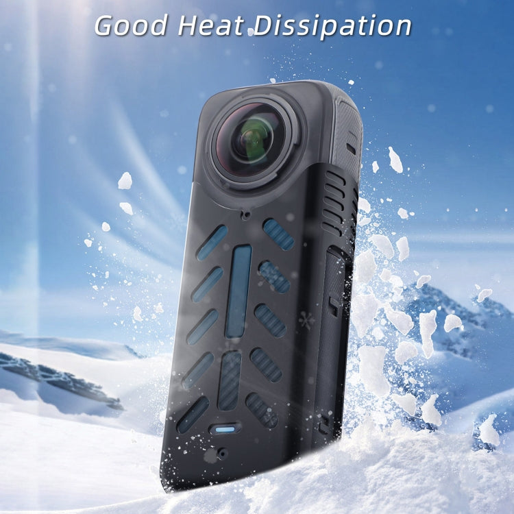 For Insta360 X4 / X5 Sunnylife Silicone Shockproof Case Lens Cover(Transparent) - HoMEdemic™ 