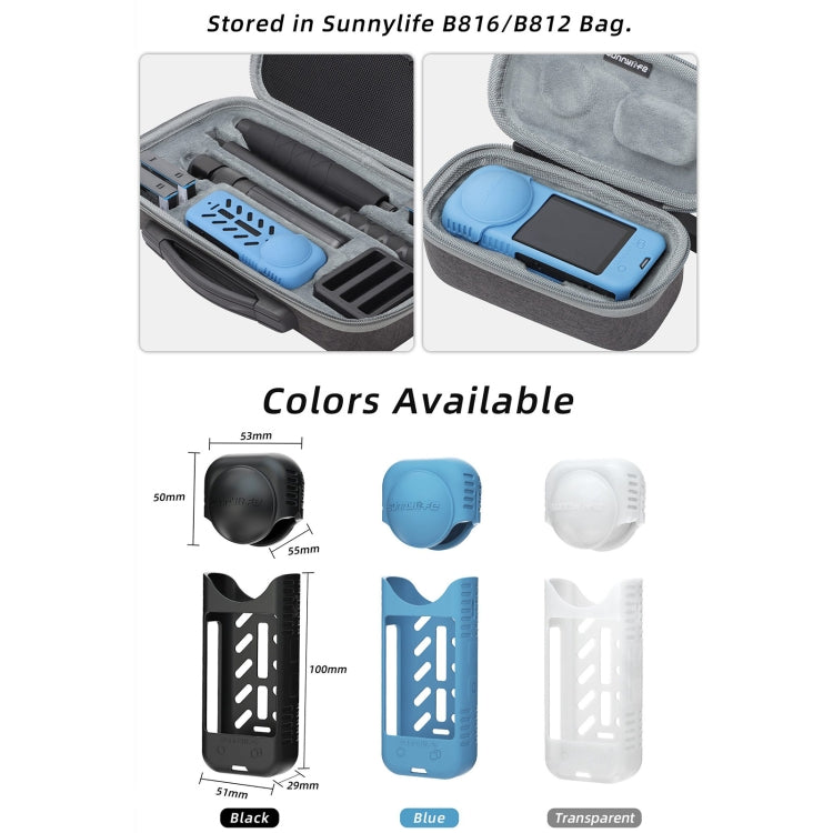 For Insta360 X4 / X5 Sunnylife Silicone Shockproof Case Lens Cover(Transparent) - HoMEdemic™ 