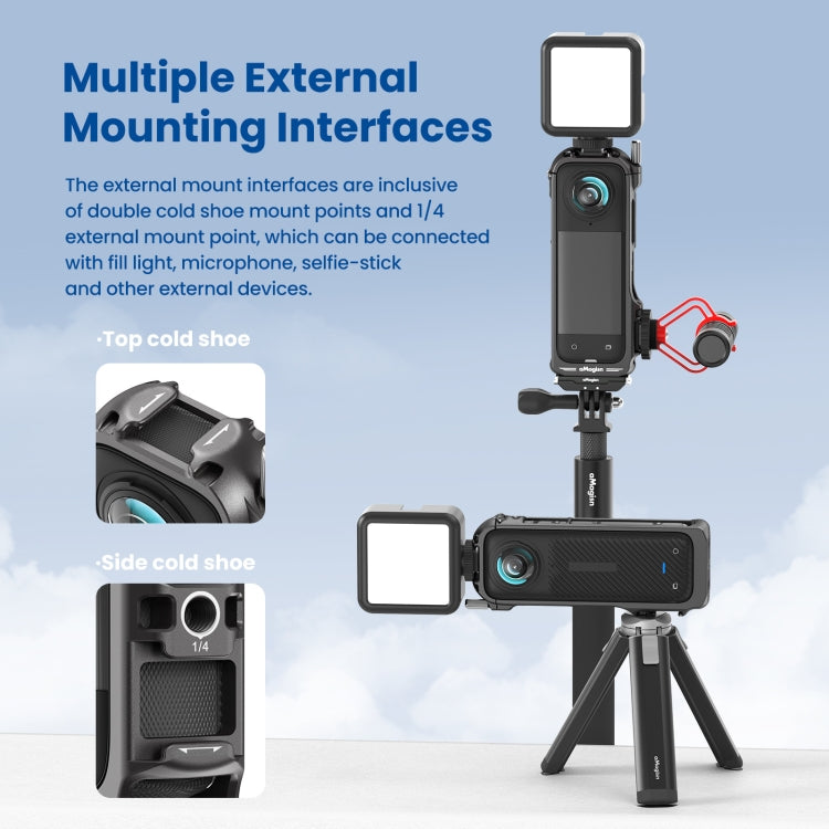 For Insta360 X4 aMagisn Metal Protective Housing Frame Quick Release Version - HoMEdemic™ 