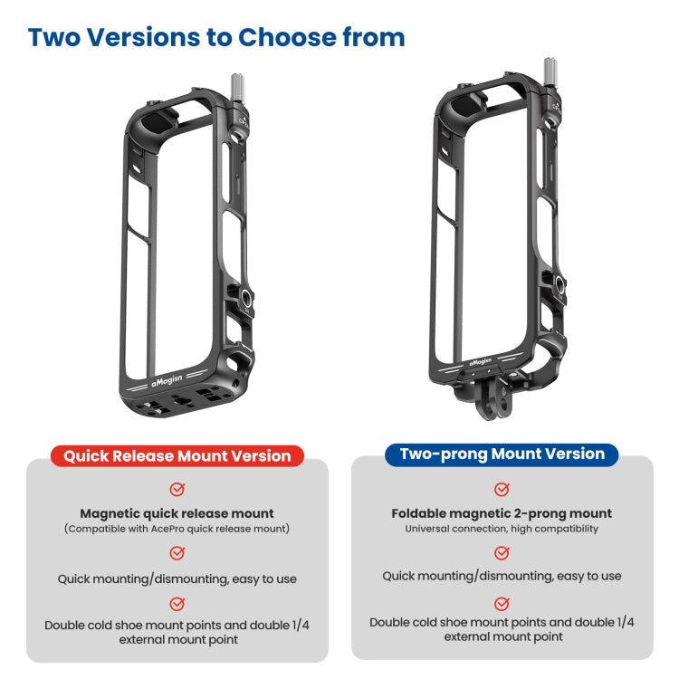 For Insta360 X4 aMagisn Metal Protective Housing Frame Quick Release Version - HoMEdemic™ 