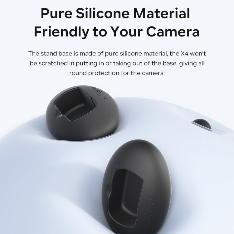 For Insta360 X4 aMagisn Silicone Base Vehicle Mounted Fixed Non-slip Holder Without Double Sided Glue - HoMEdemic™ 