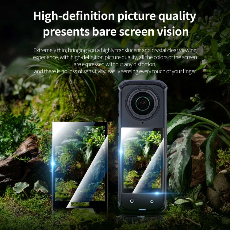 For Insta360 X5 / X4 STARTRC 2pcs HD Tempered Glass Film (Black) - HoMEdemic™ 